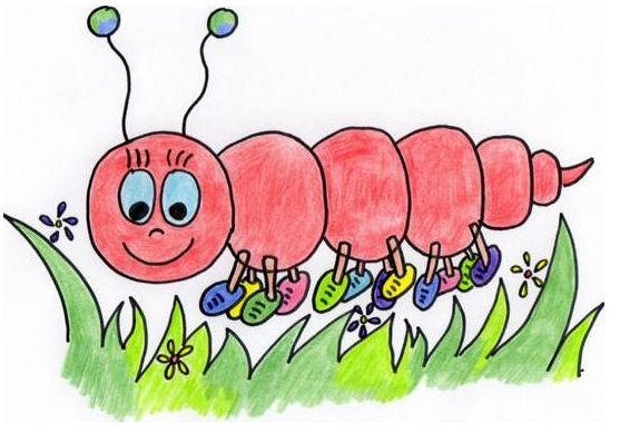 Rote Raupe