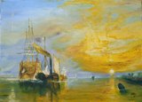 Kriegsschiff Temeraire (nach Turner) Öl auf Leinwand, 40 x 30, 1987
