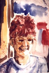 Ines (Porträt) Papier, Aquarell, 21 x 30, 1996