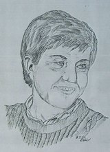 Freund Werner (Porträt) Papier, Bleistift, 21 x 30, 1986