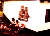 Wandmalerei-Illusionsmalerei 007 Segelschiff 1980